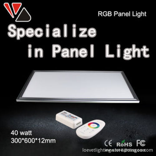 Pure White Color Temperature(CCT) and Panel Lights Item Type 40 watt rgb LED Panel Light